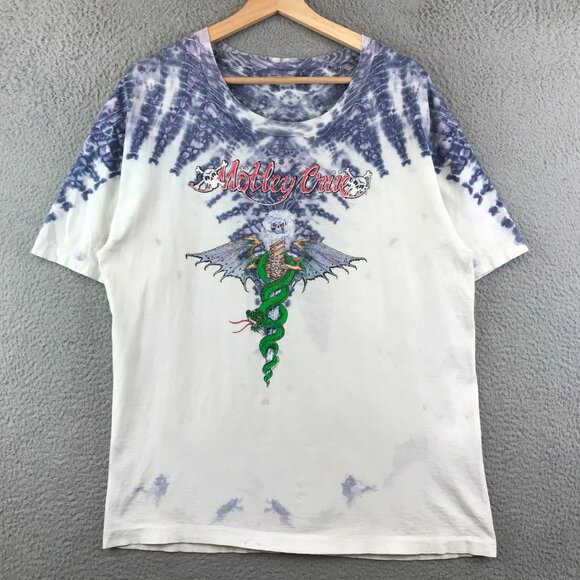 Vintage 80s Motley CrueDr. Feelgood Tie Dye Symmetria T Shirt size M